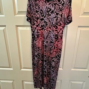 London Times Pink and Purple Dress